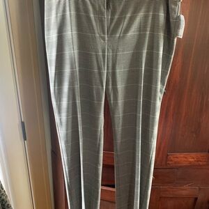 Anne Klein gray plaid pants